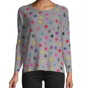 CHASER STAR PRINT CREWNECK RAINBOW SIZE SMALL
